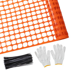 PotatoLife front view of orange mesh roll showing product and benefit of visibility