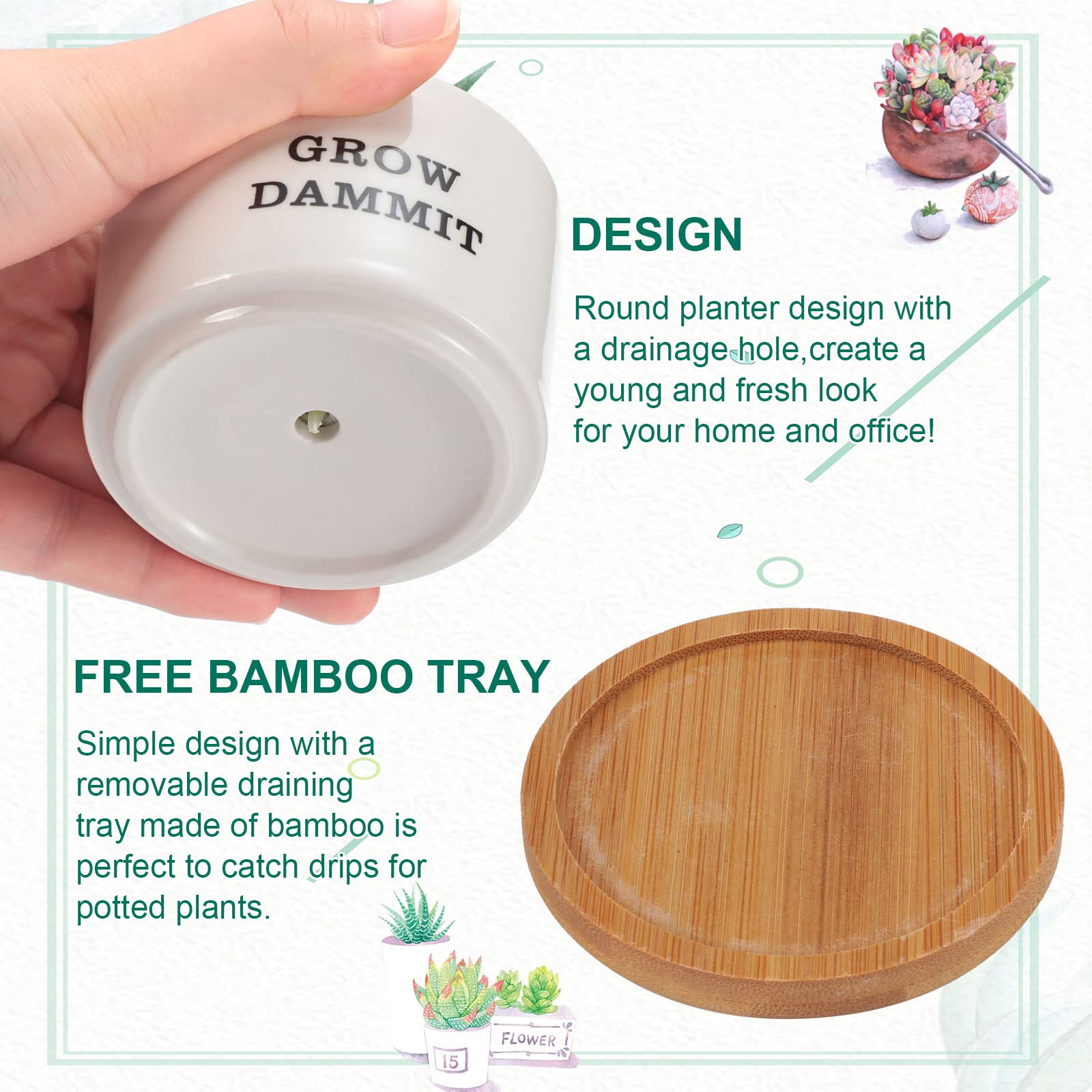 Potchen bamboo tray detail protecting surfaces and catching water