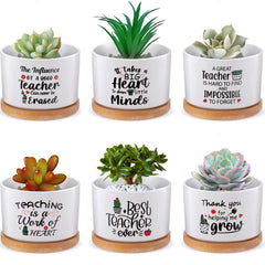 Potchen front packaging showing six teacher pots and bamboo trays, ideal gift presentation