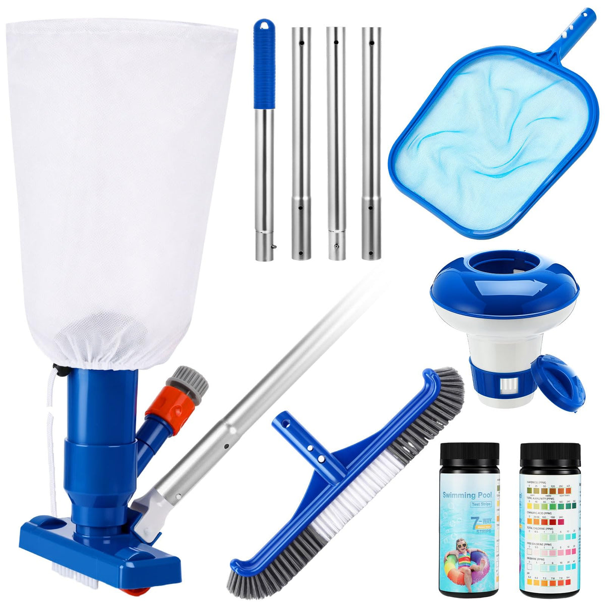 Potchen complete kit laid out showing all six tools and easy storage benefit