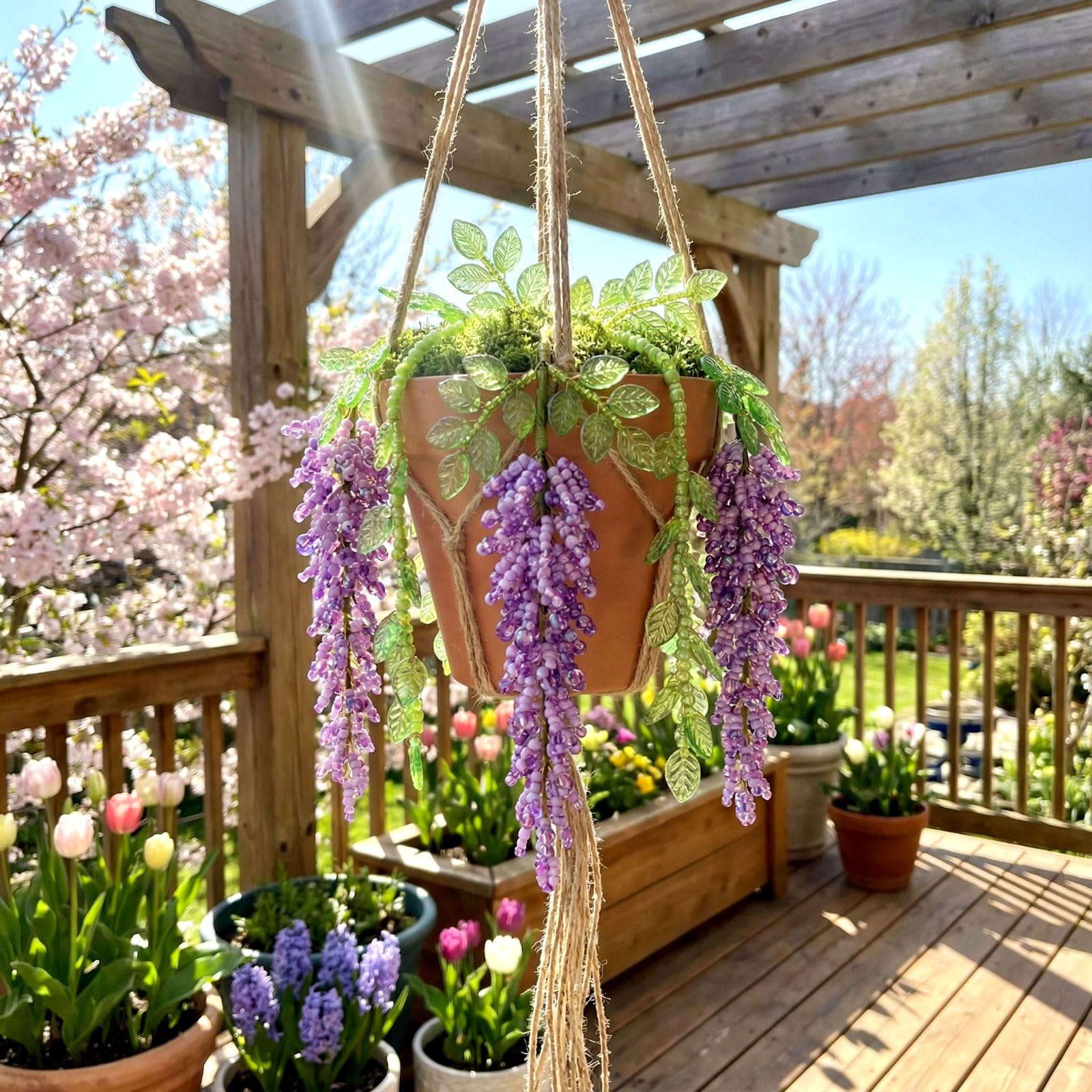 Potchen soft copper wire and hanging rope arranged for easy crafting benefit