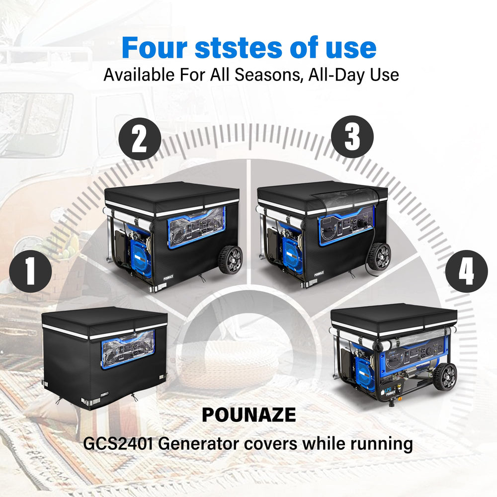 POUNAZE top access zipper open for safe fuel refilling