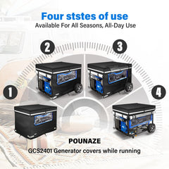 POUNAZE top access zipper open for safe fuel refilling