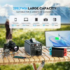 powdeom powering a laptop outdoors providing reliable work power