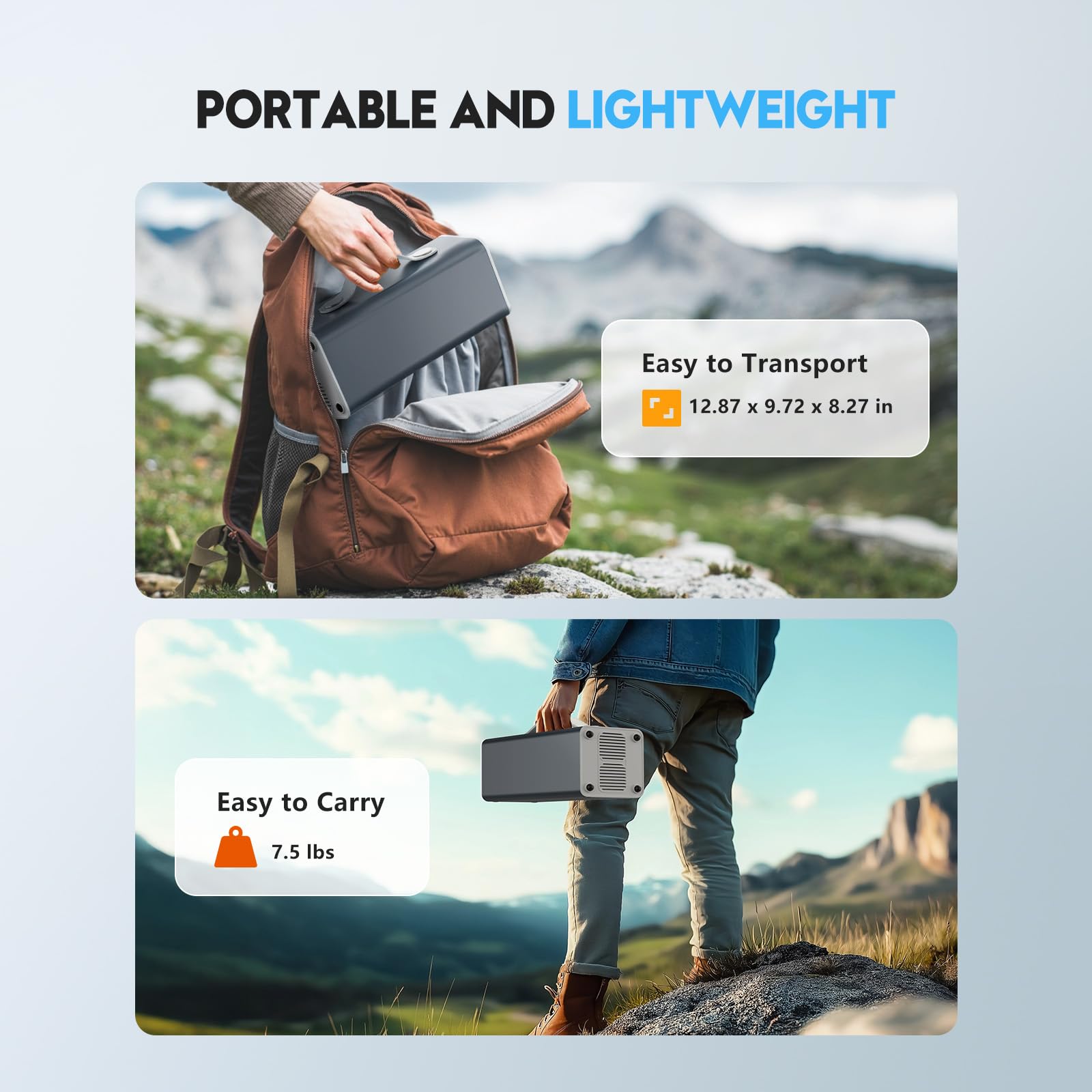 powdeom recharging from wall adapter and PD cable for fast top-up