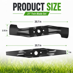 Poweka HRX217 blades installed under mower deck illustrating restored cutting geometry and smoother performance