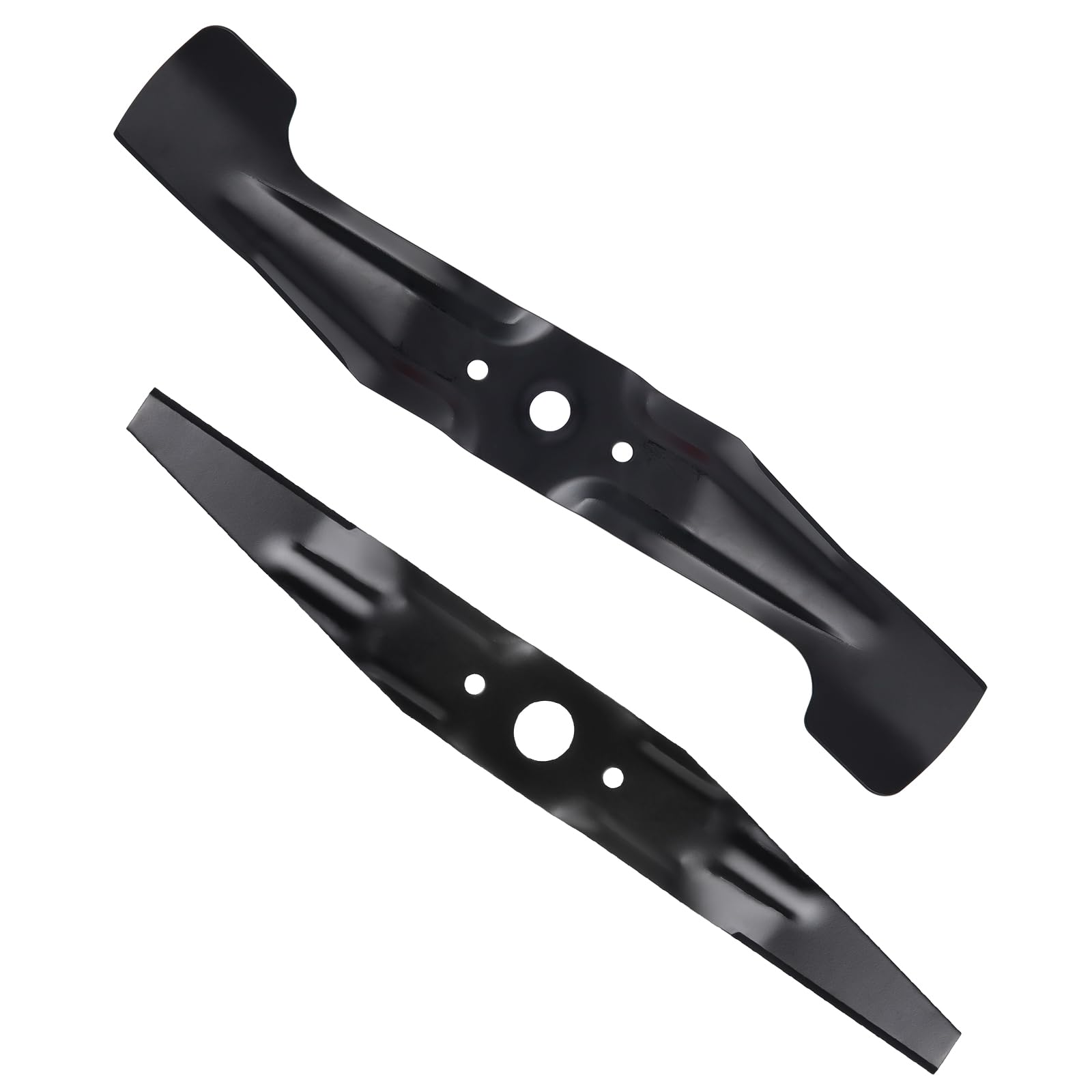Poweka HRX217 front view of replacement blade set showing both blades and packaging, clear fitment benefit