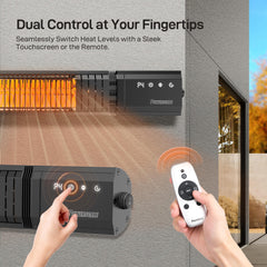 PowerScale remote control for easy heat level and timer adjustments