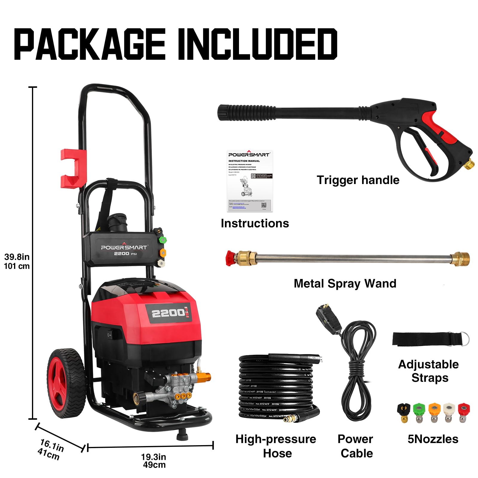 PowerSmart product label and specs for clear performance reference