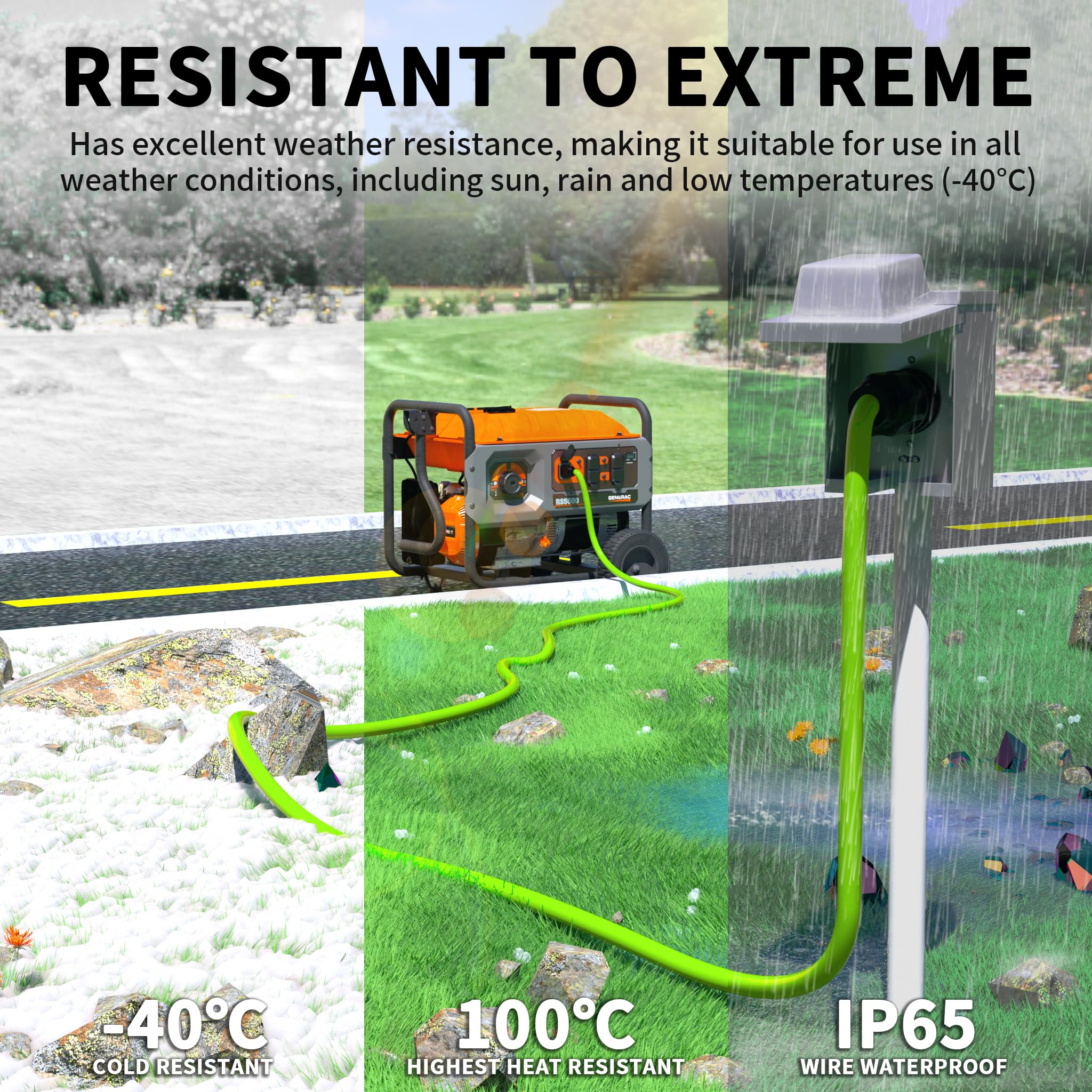 POWGRN in a campsite powering RV and equipment showing reliable outdoor performance