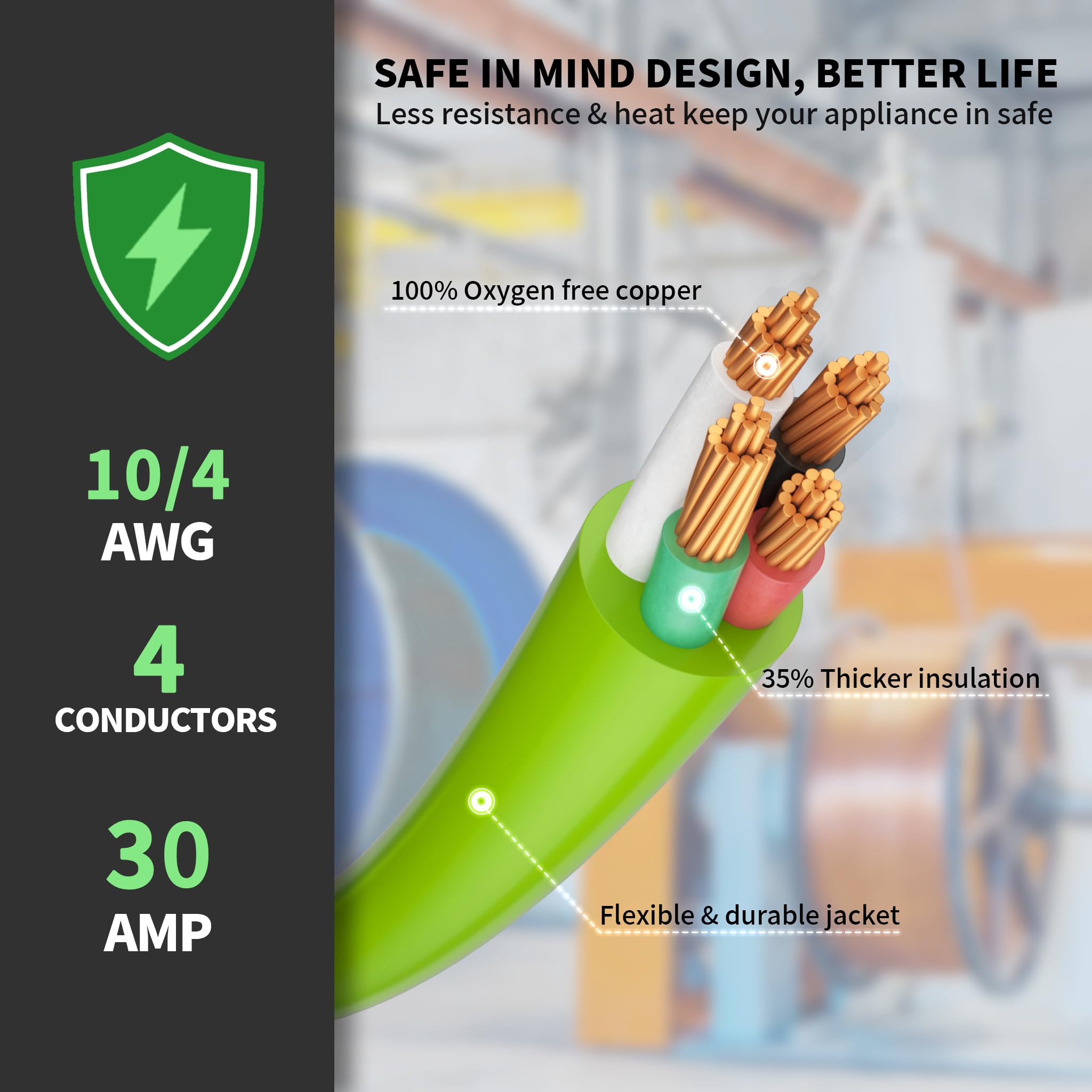 POWGRN twist-lock connection detail offering stable power retention