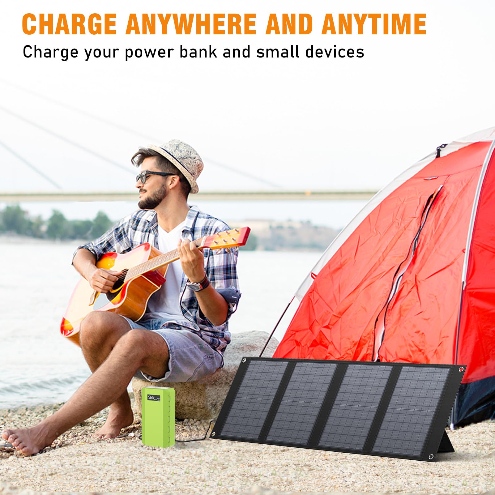 powkey camping lifestyle setup powering devices while off-grid