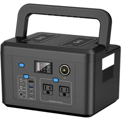 powkey front panel showing ports and display, clear controls and easy monitoring