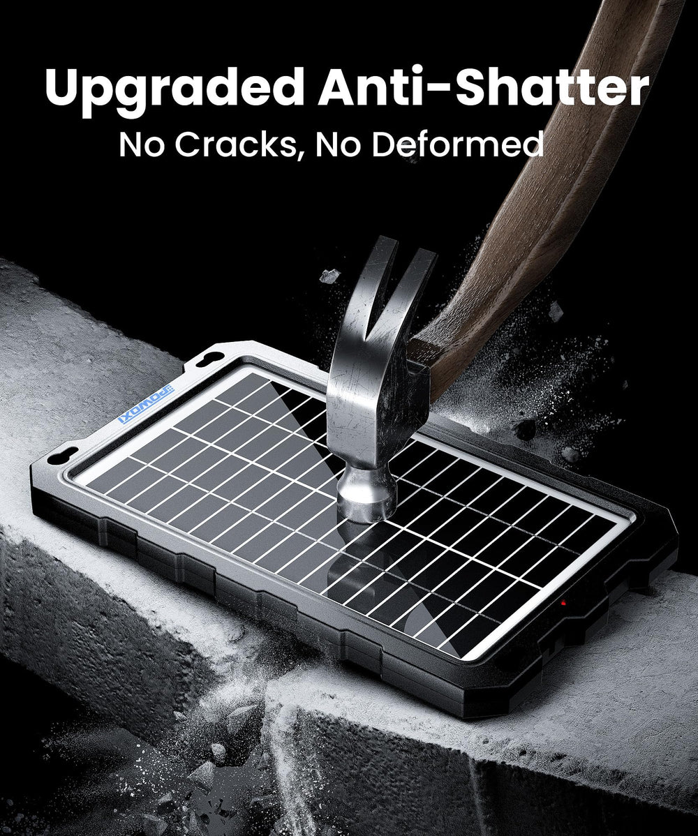 POWOXI alligator clips attached to battery terminals for direct maintenance charging