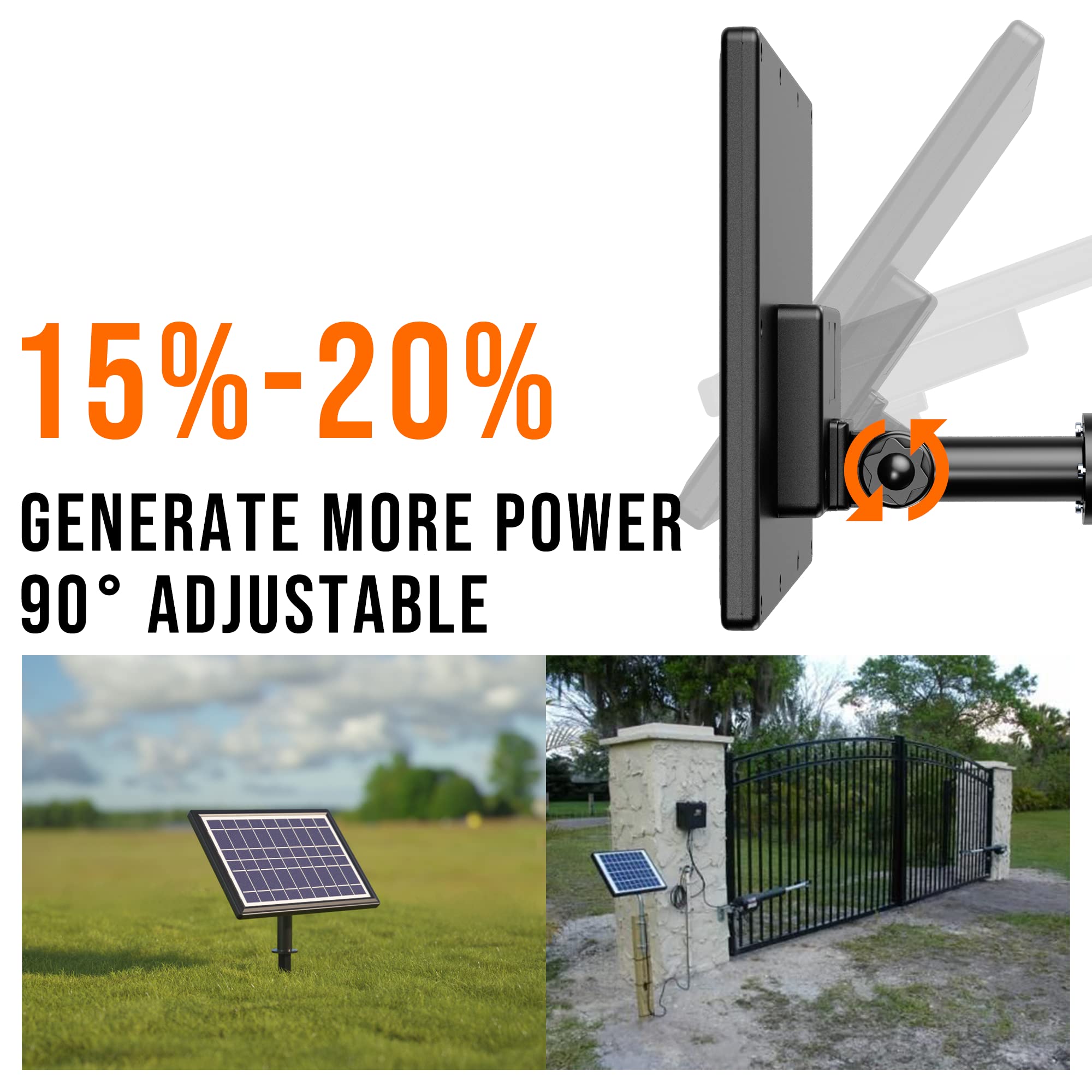 POWOXI ground stake installation in soil illustrating quick portable mounting