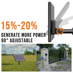 POWOXI ground stake installation in soil illustrating quick portable mounting
