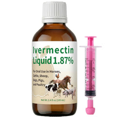 Poxo ivermectin gel front packaging showing product label and apple flavor, easy identification benefit