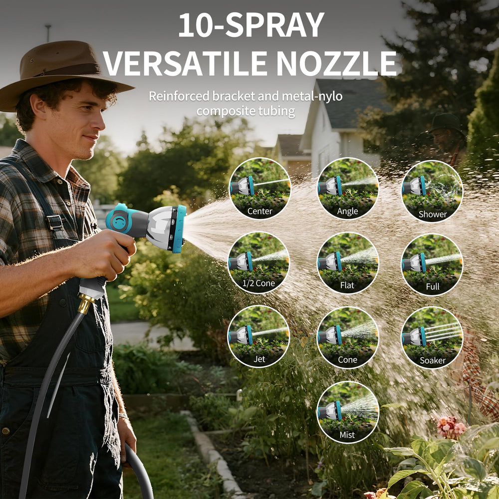 POXURIO reel watering garden beds offering precise plant care
