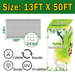 POYEE close-up of 3/4 inch square mesh highlighting safe plant protection