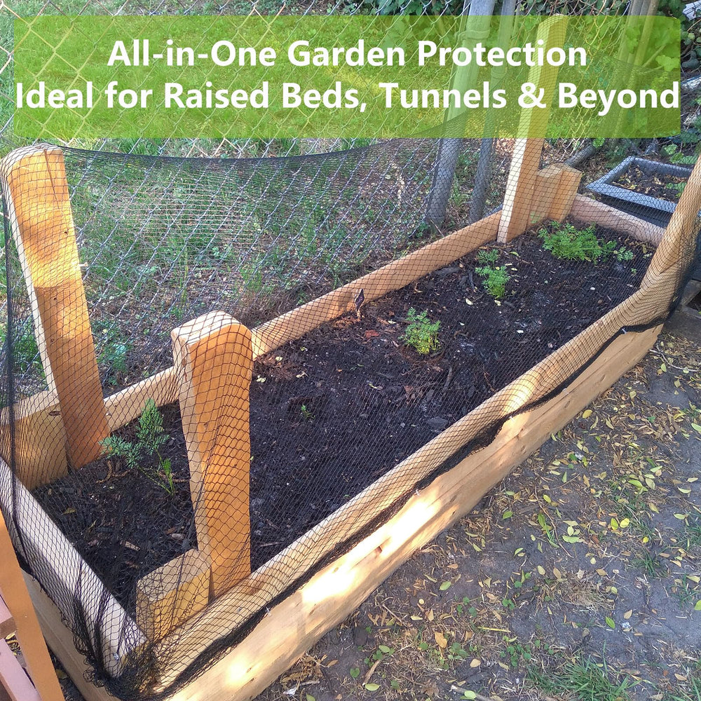 POYEE netting fastened with clips providing stable garden protection