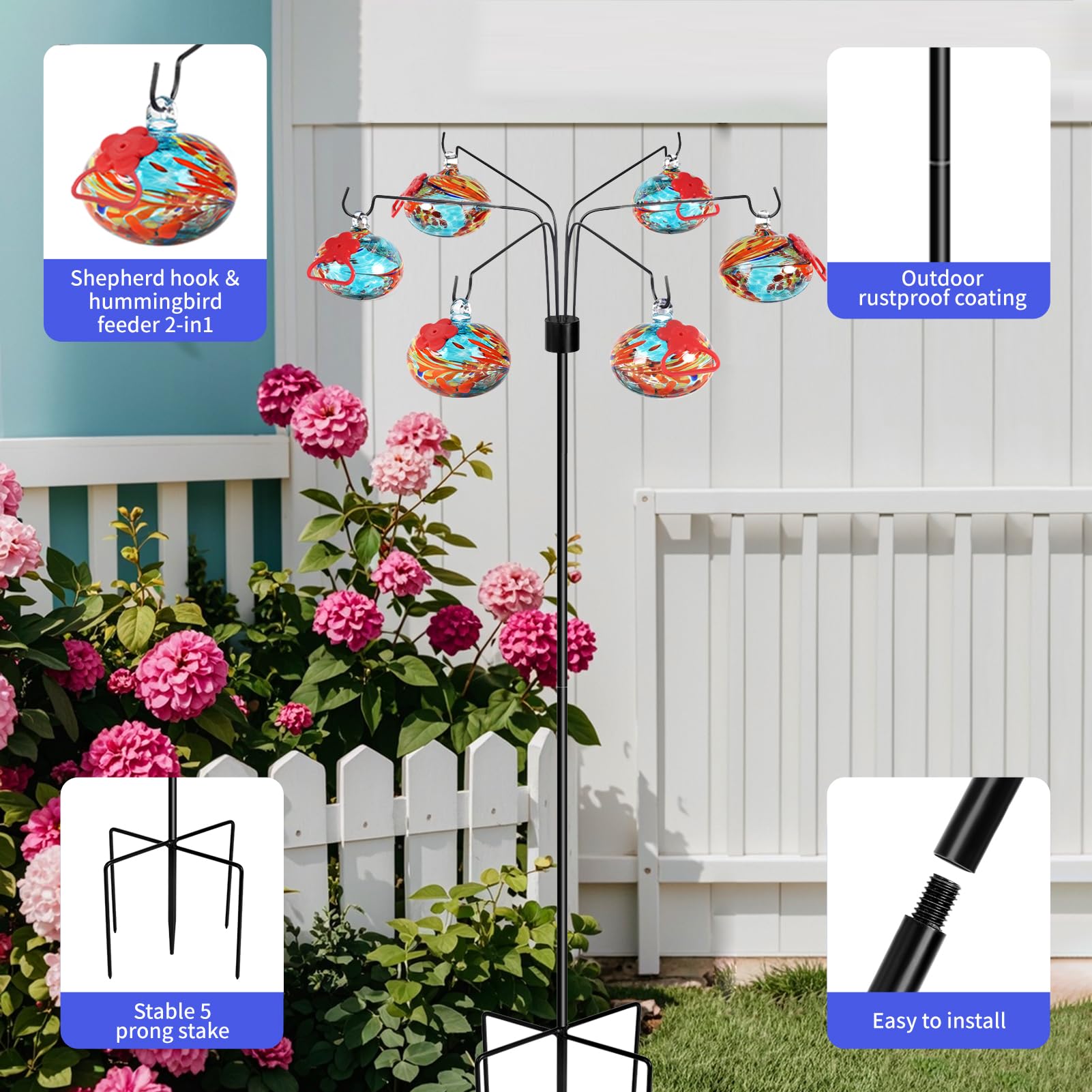 Pozfun adjustable stand height comparison shows flexibility for placement