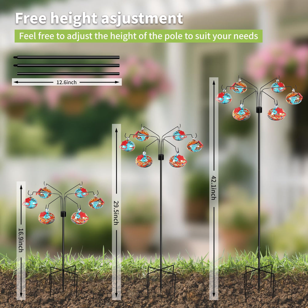 Pozfun six station hook detail showing secure hanging and multiple feeding benefit
