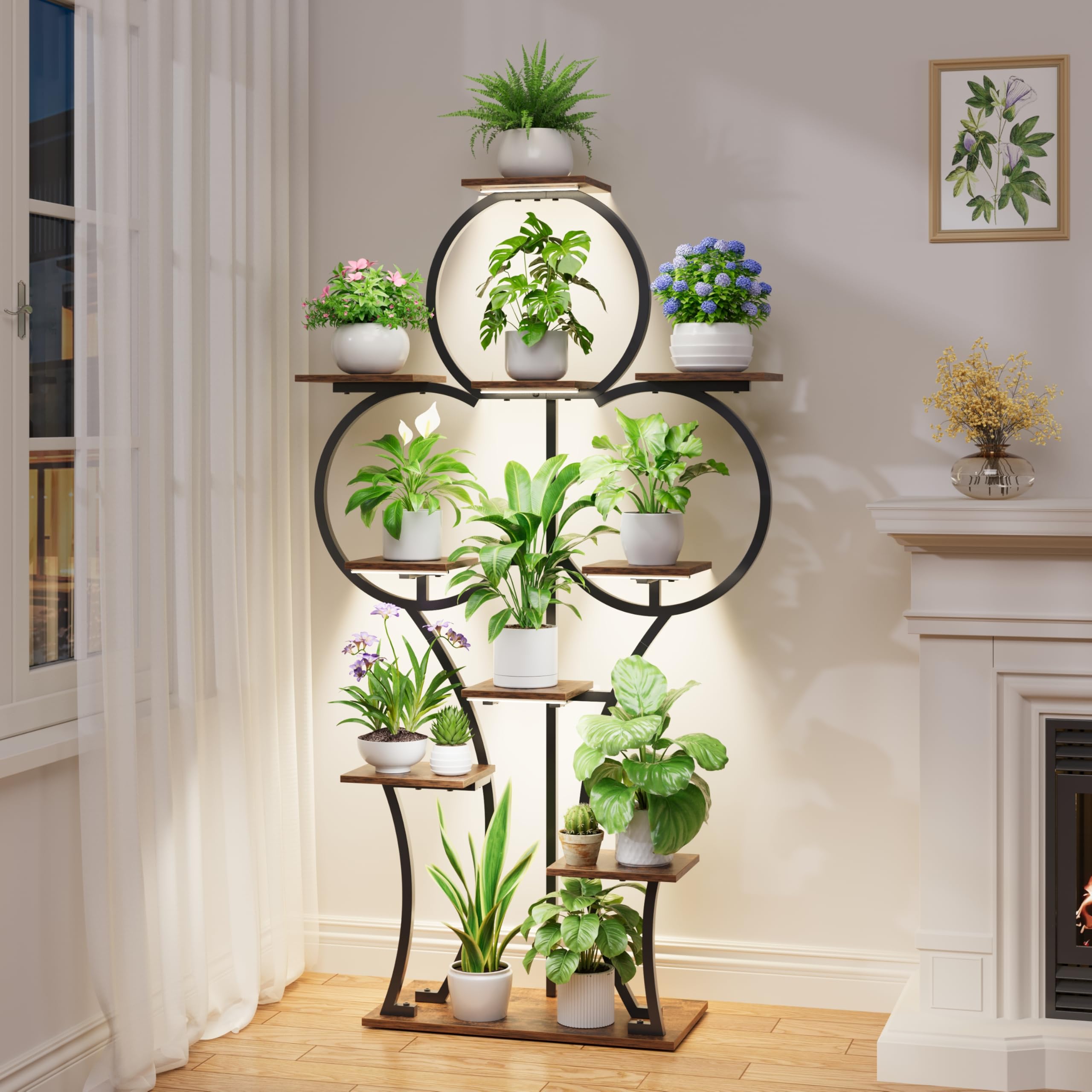 POZILAN grow light detail with LEDs visible offering balanced plant lighting benefit