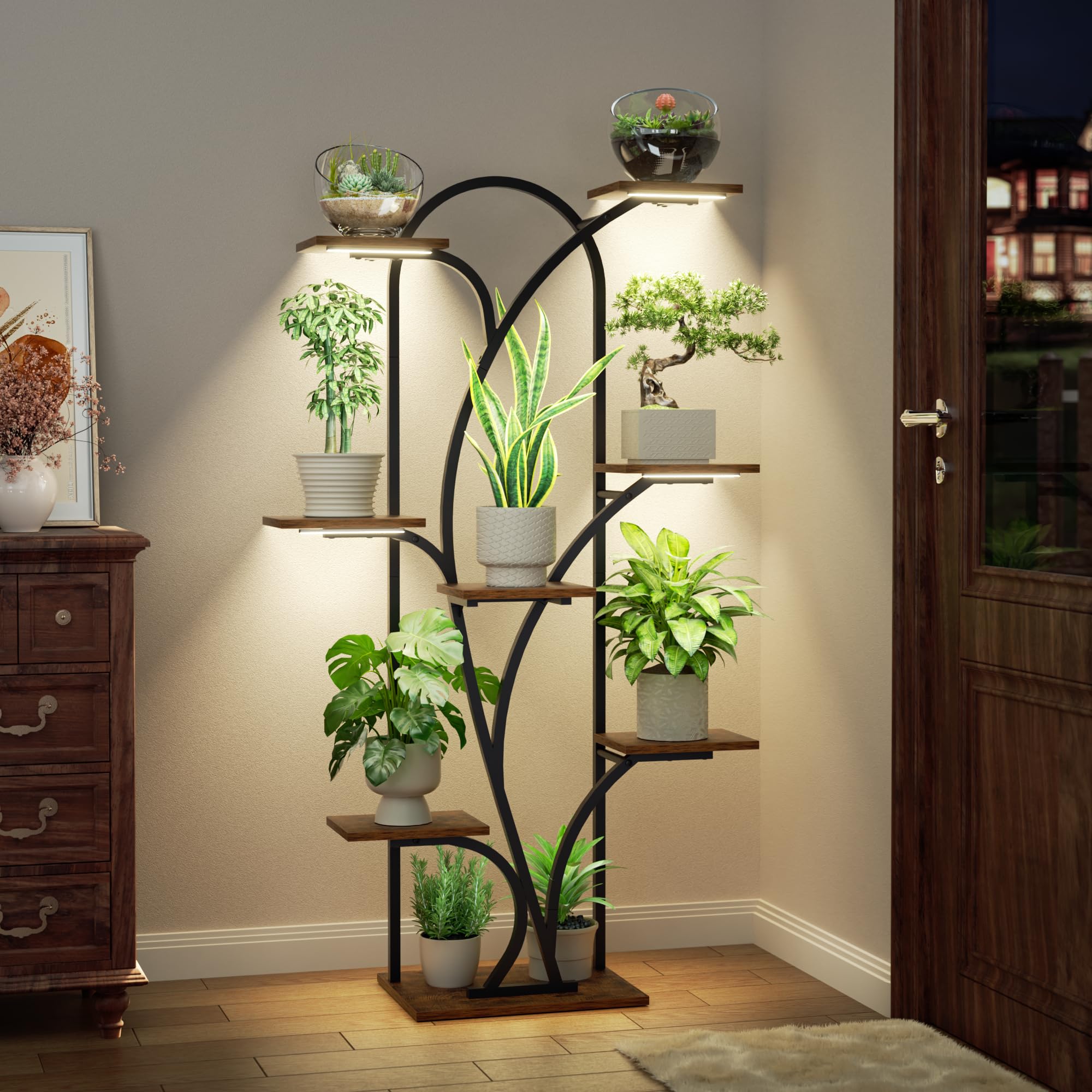 POZILAN styled shelves with plants and decor illustrating decorative display benefit