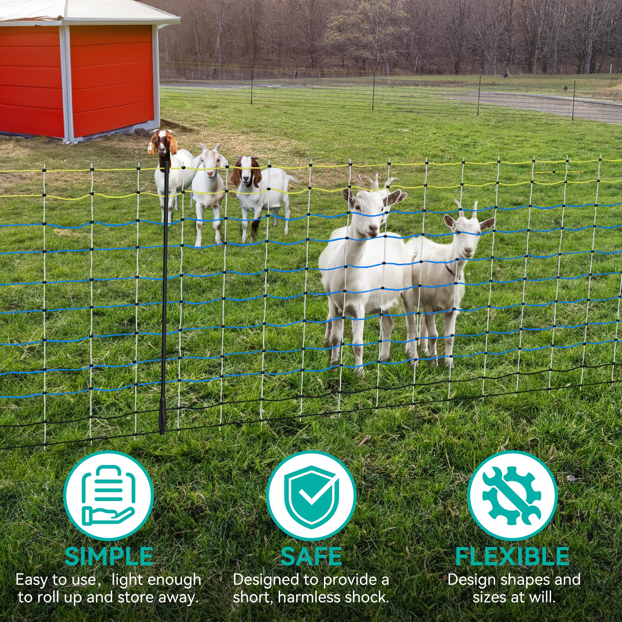 PPOLB height comparison showing 49.6 inch scale for secure fencing