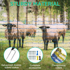 PPOLB net in use around goats demonstrating containment benefit