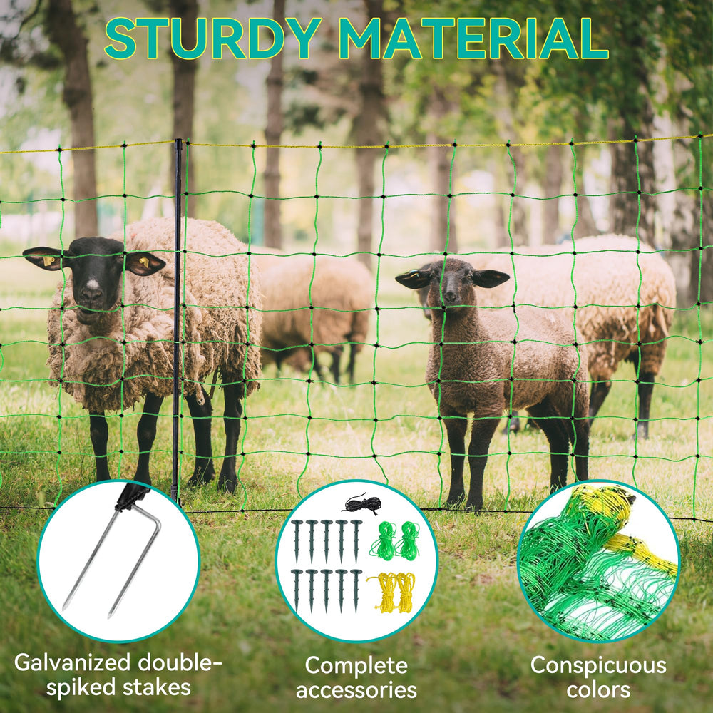 PPOLB netting in use with goats demonstrating secure portable containment