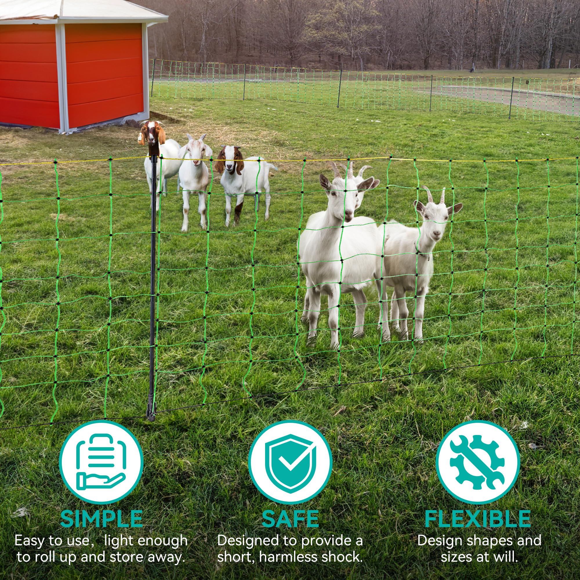 PPOLB rolled netting in hands, shows portability and easy storage benefit