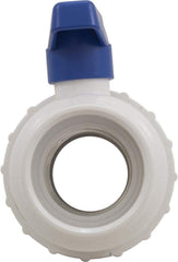 Praher Plastics valve installed in PVC piping showing ease of service and flow control