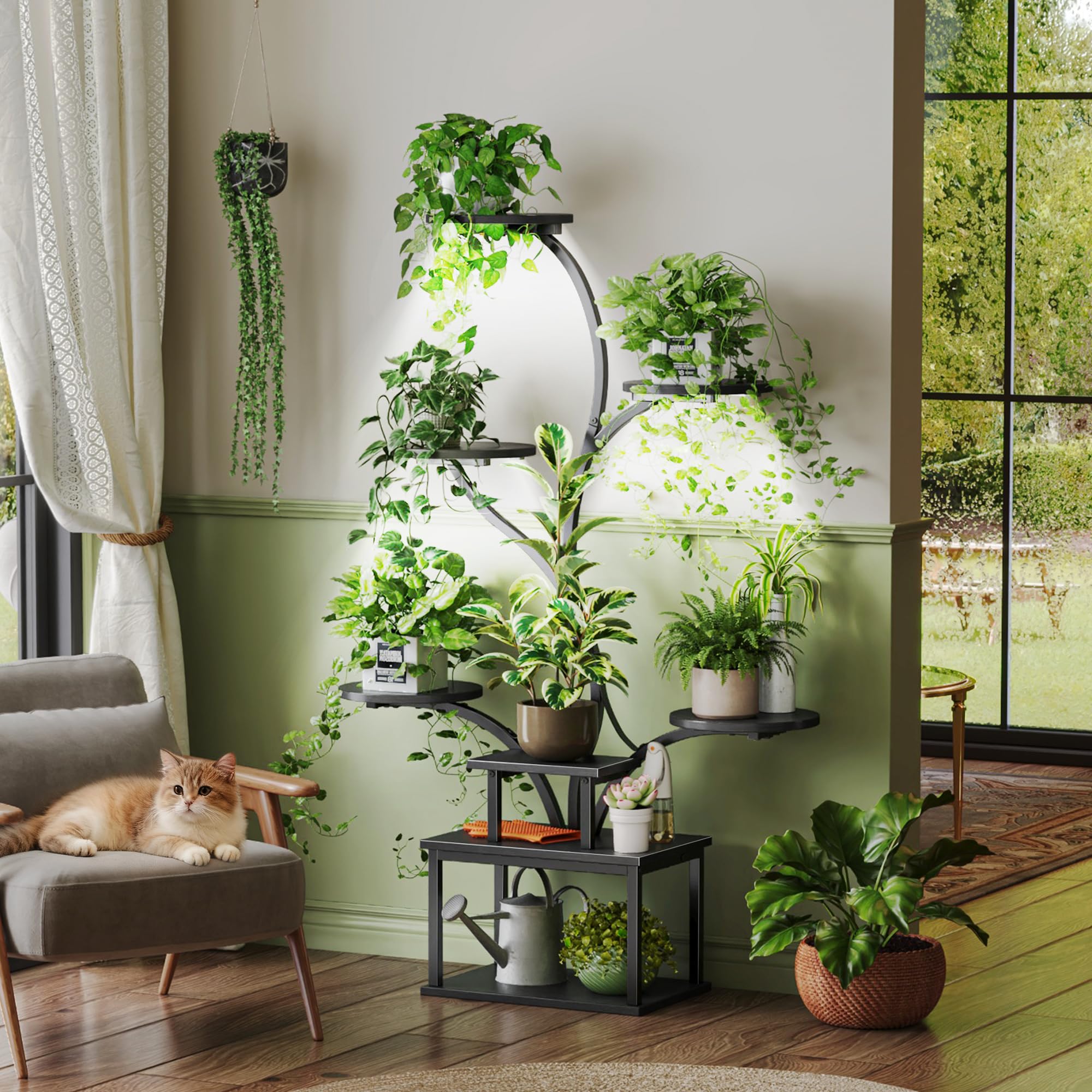 PRAISUN side profile highlighting curved-tube design and modern decorative appeal