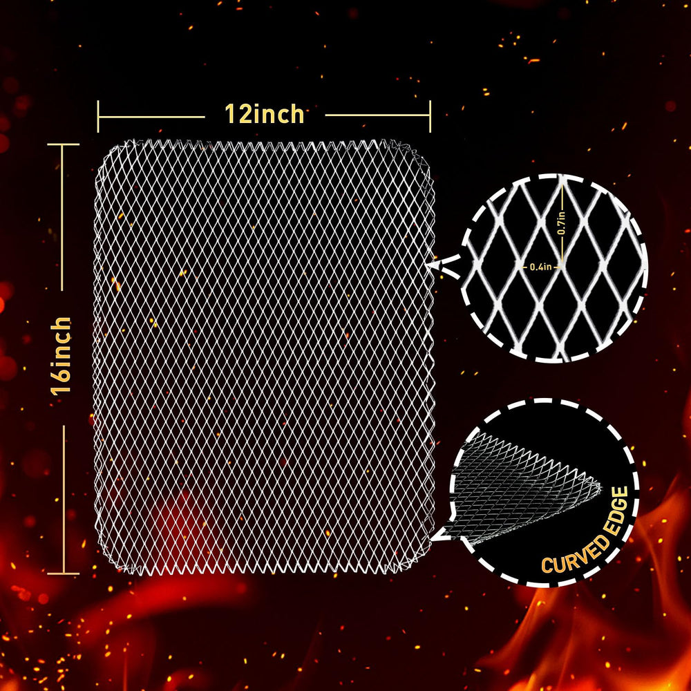 PRC STANDARD grill mat placed on grill grate demonstrating universal fit and protection