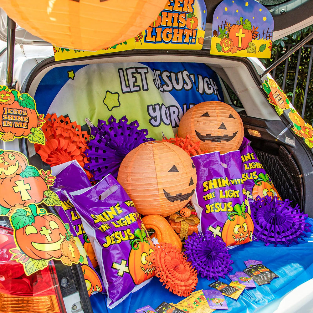 Preboun decorated car trunk lifestyle shot showcasing family-friendly display