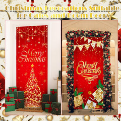 Preboun installed on a hallway door demonstrating festive atmosphere and easy seasonal change