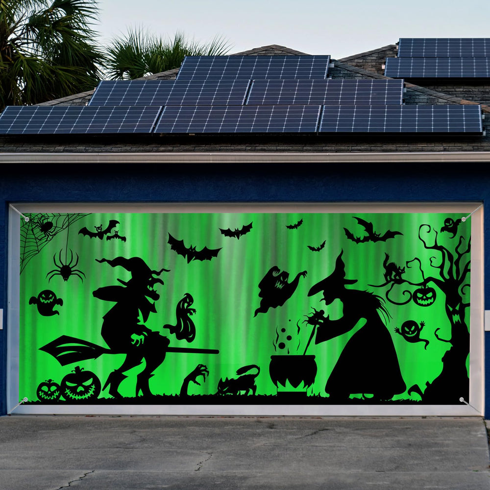 Preboun front view of full garage cover showing witch scene benefits curb appeal