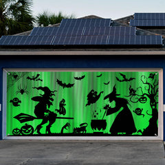 Preboun front view of full garage cover showing witch scene benefits curb appeal