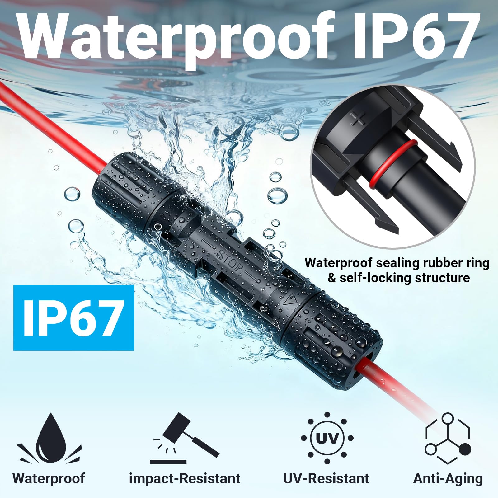 Preciva tool in use crimping PV cable for reliable solar connections