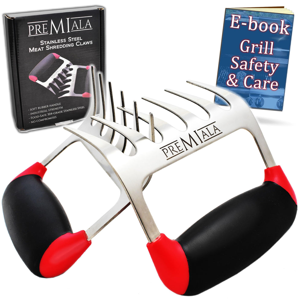 Premiala front view of two claws showing sturdy stainless-steel and shape benefit durability