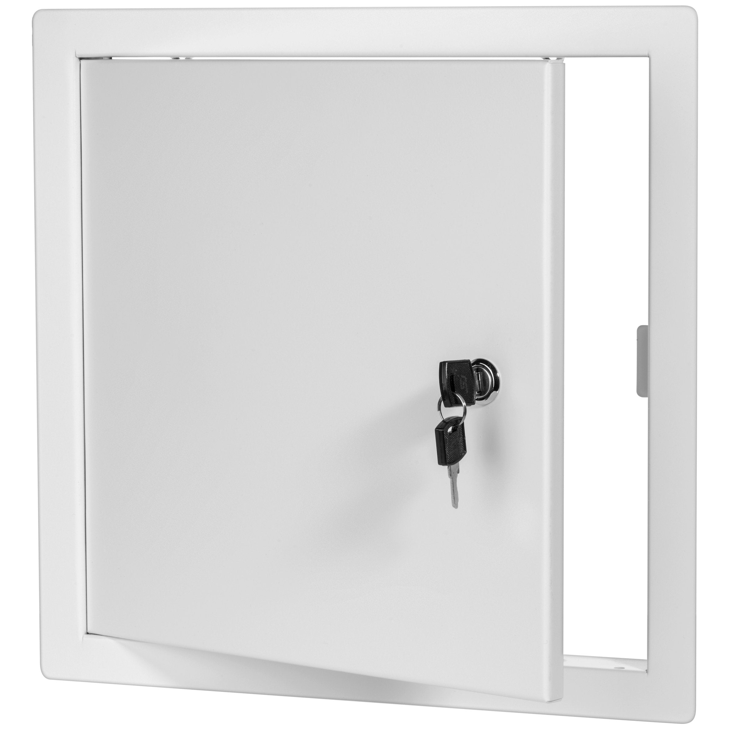 Premier Access Doors front view of 24x24 steel panel showing flush fit and clean finish