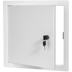 Premier Access Doors front view of 24x24 steel panel showing flush fit and clean finish