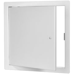 Premier Access Doors front view of 16x16 steel access panel showing flush finish and neat look