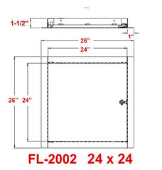 Premier Access Doors installed in ceiling showing accessible plumbing and neat appearance