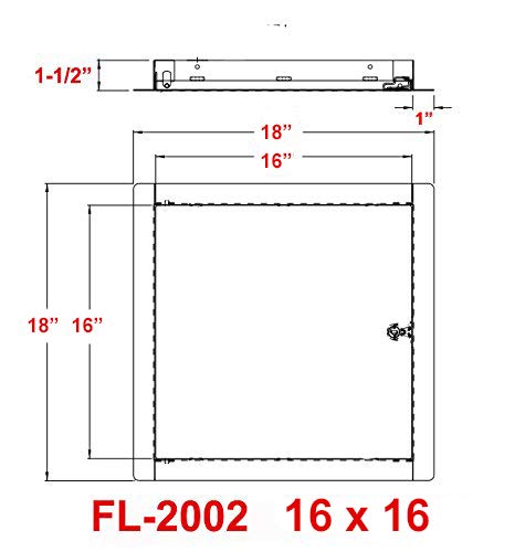 Premier Access Doors installed in ceiling demonstrating size and tidy maintenance access