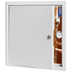 Premier Access Doors close-up of screwdriver latch demonstrating easy tool access