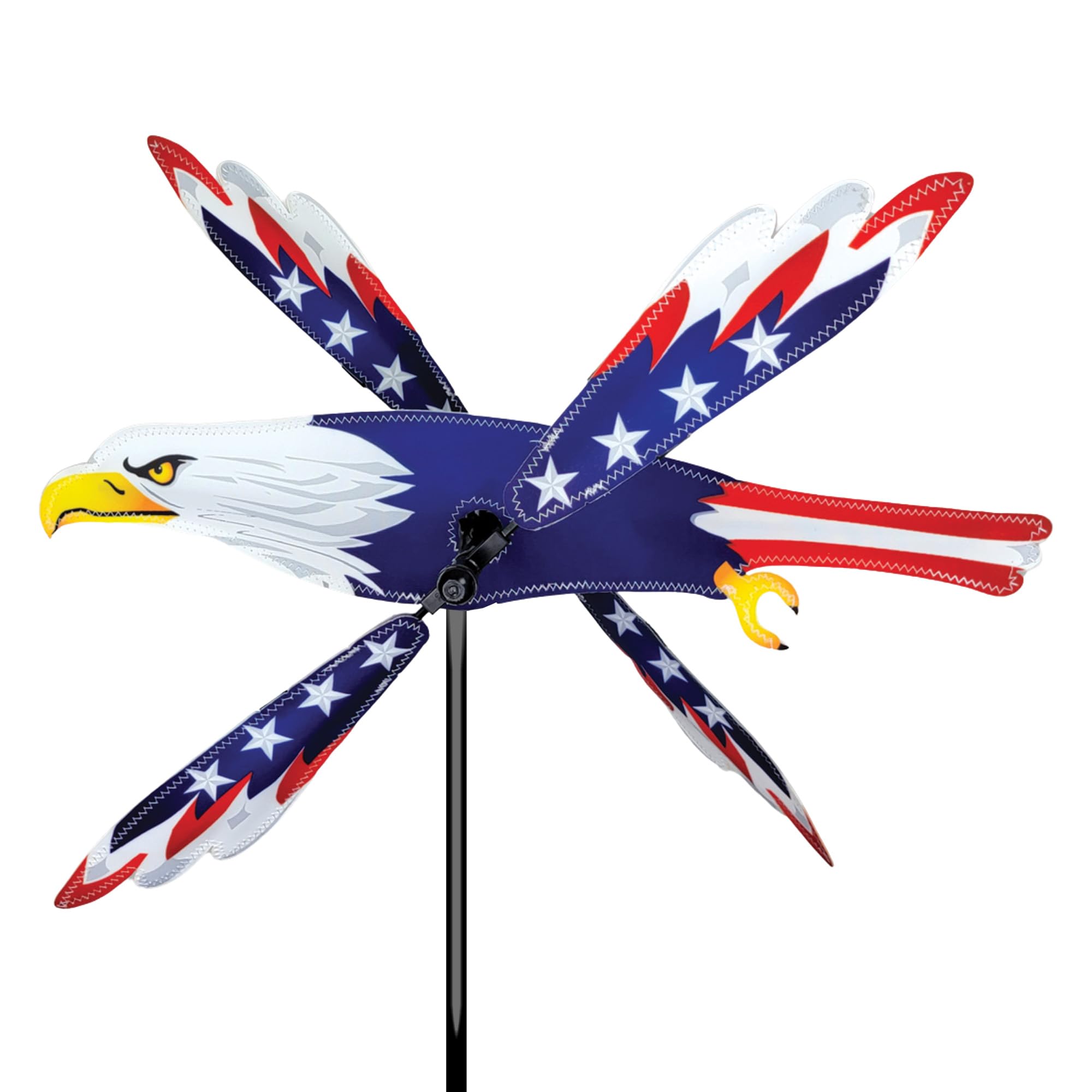 Premier Kites eagle spinner front view showing patriotic design and curb appeal