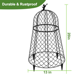 PREMILITY removable top opened for easy watering and pruning access