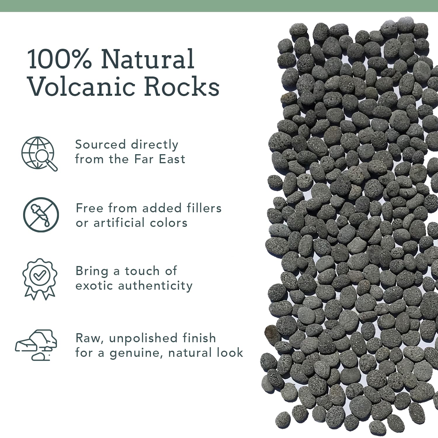 Premium Pebbles used in gas fireplace demonstrating safe decorative coverage